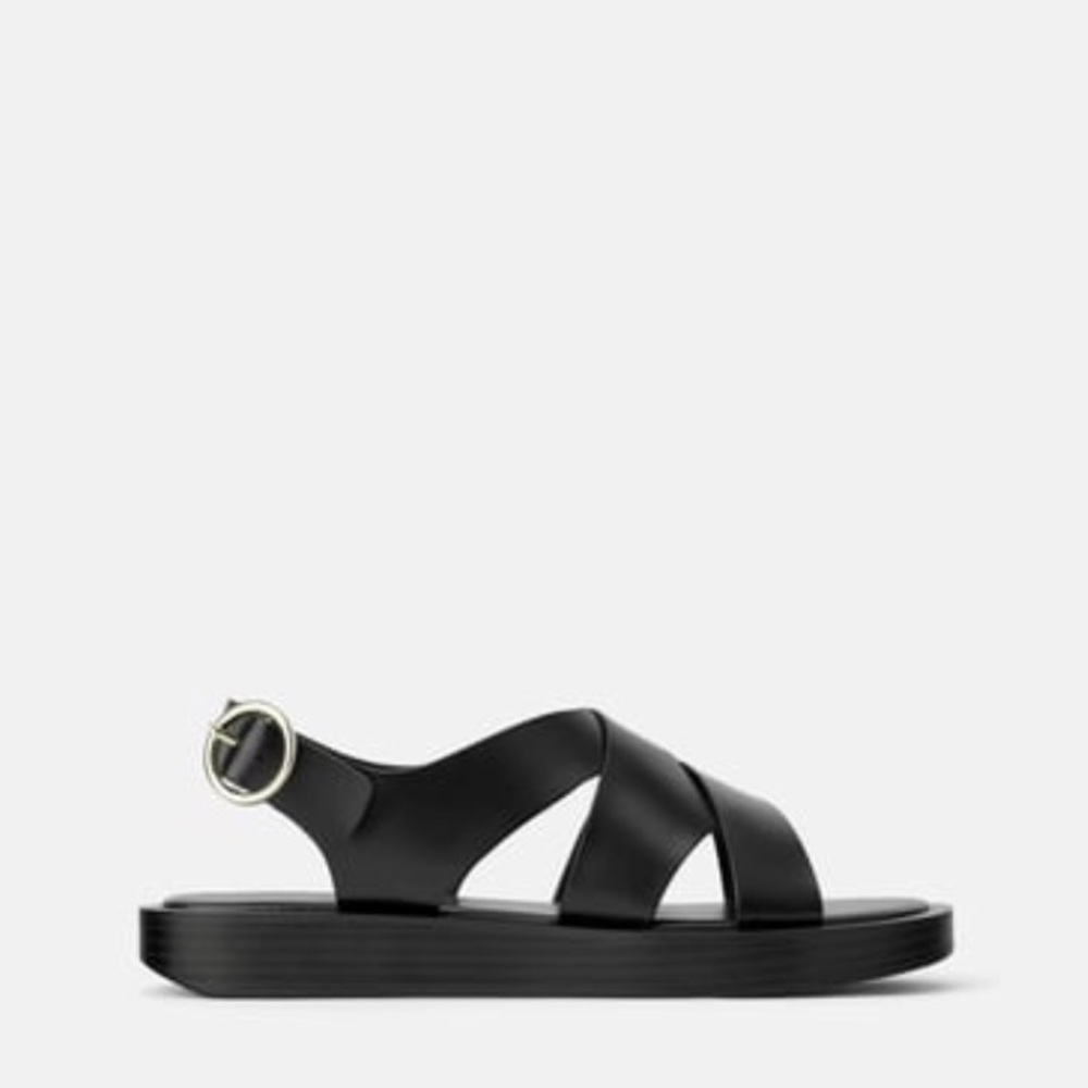 Zara black sandals
